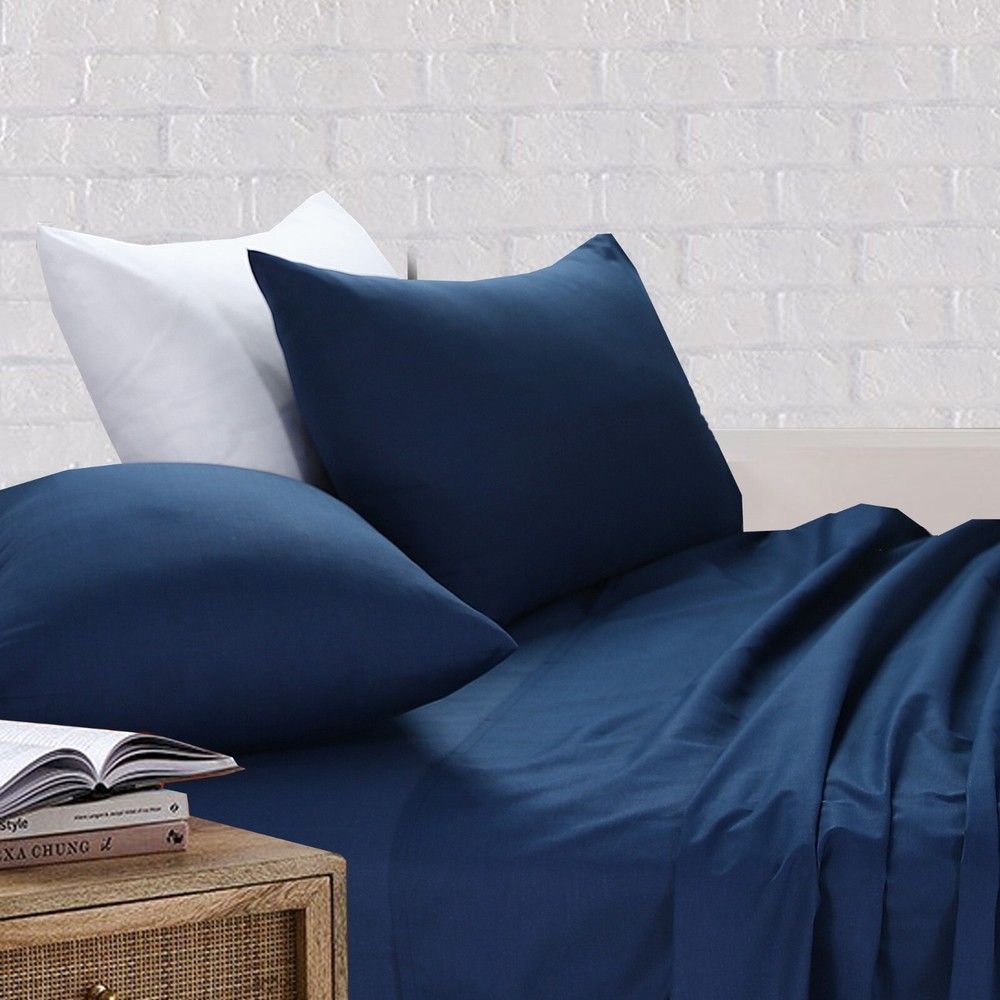 King Single Bed Flat Sheet Fitted Sheet Pillowcases Bedding Set Bed Sheet