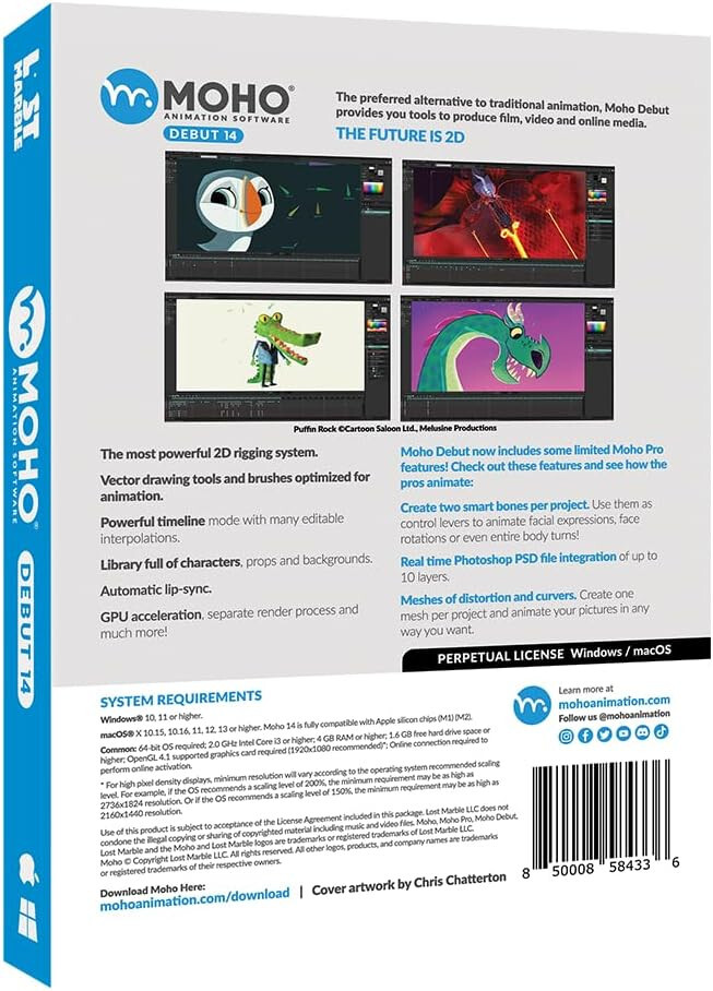 Moho Debut 14 - Animation Software PC/Mac - New Retail Package