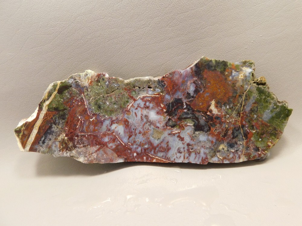 Red Agate Pseudomorph Stone Slab Lapidary Rough Rock #O2