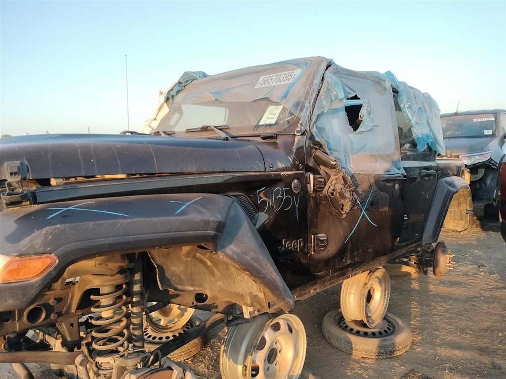 LEFT REAR DOOR WINDOW REGULATOR OEM 2019 JEEP WRANGLER