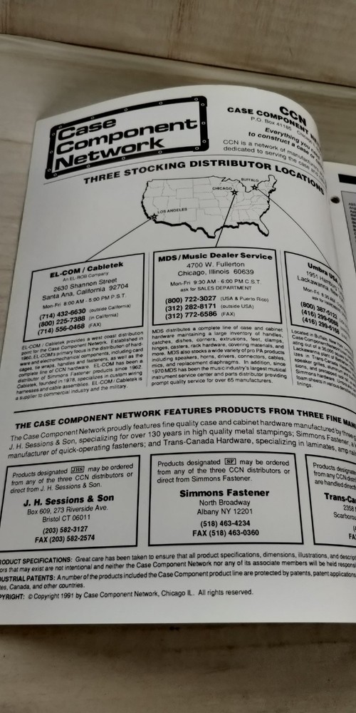 1991 CASE COMPONENT NETWORK catalog C2