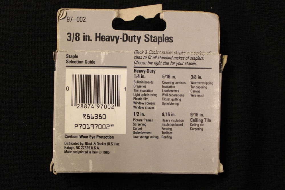 Black & Decker 3/8" Staples model 97-002