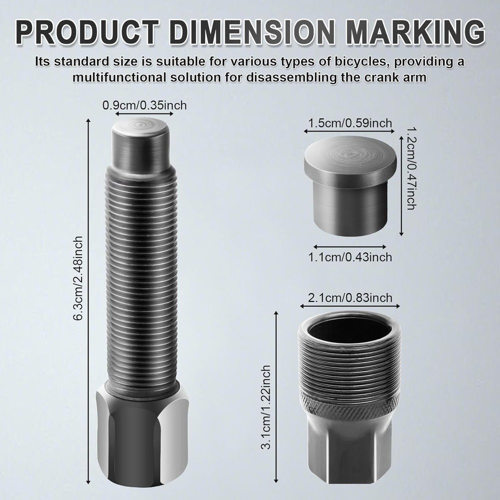 Crank Puller, Quality Bicycle Crank Removal Tool, Crank Arm Removal Tool for Rem