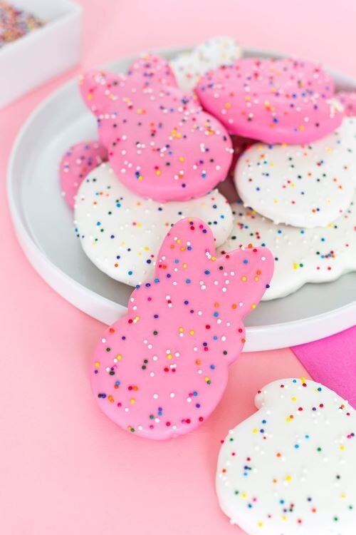 Easter Marshmallow Bunny Rabbit Cookie Cutter 4" Metal