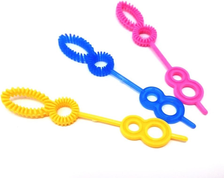Honbay 50pcs Colorful Multihole Bubble Wands