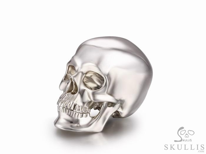 Nice 1.2" 925 Sterling Silver Skull, Super Realistic