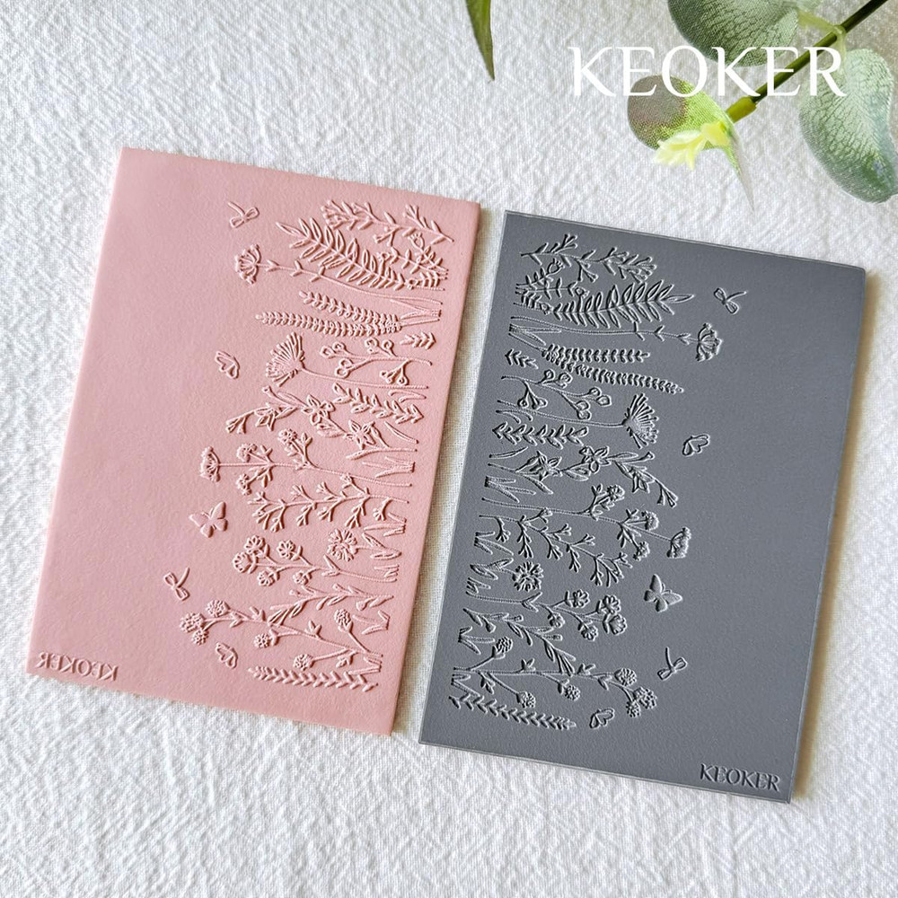 Polymer Clay Texture Sheets Set, Works with Polymer Clay Cutter, Same Effect as