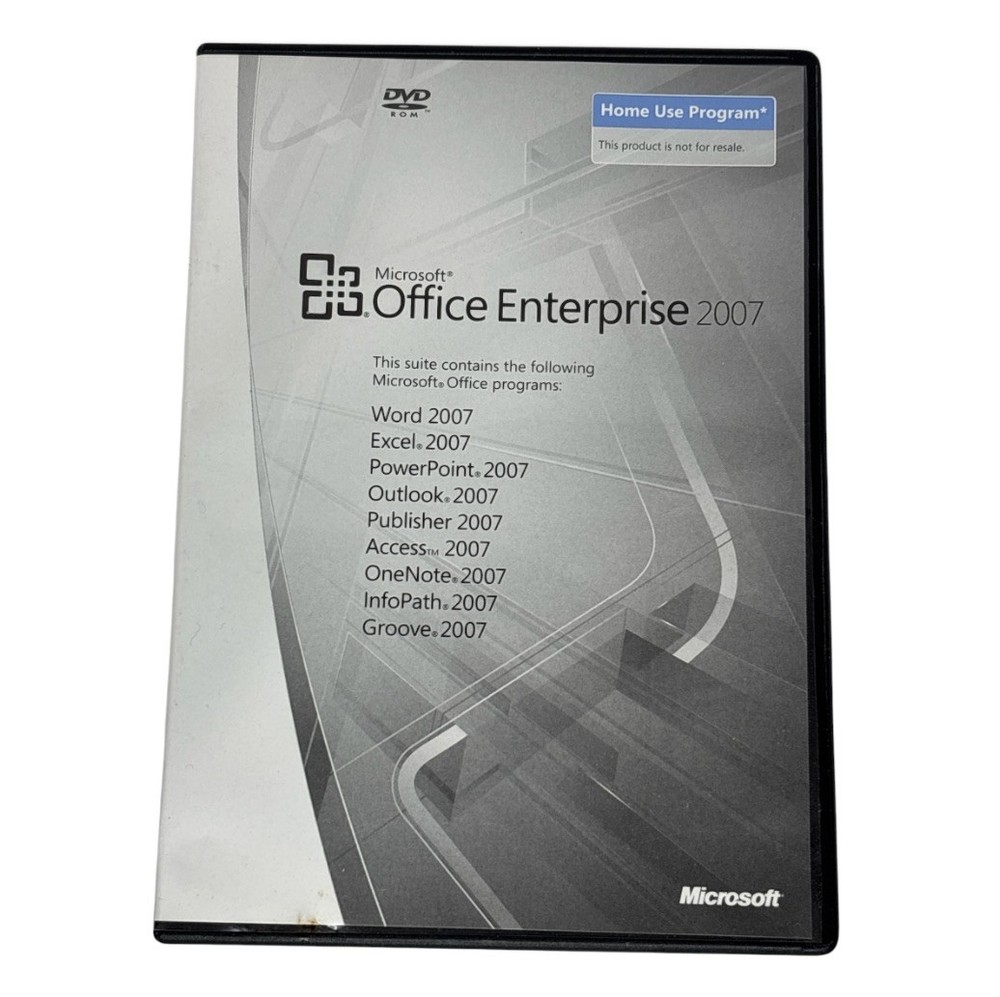 Microsoft Office Enterprise 2007 (DVD 1-Disc) Home Use Program w/ Key Word Excel