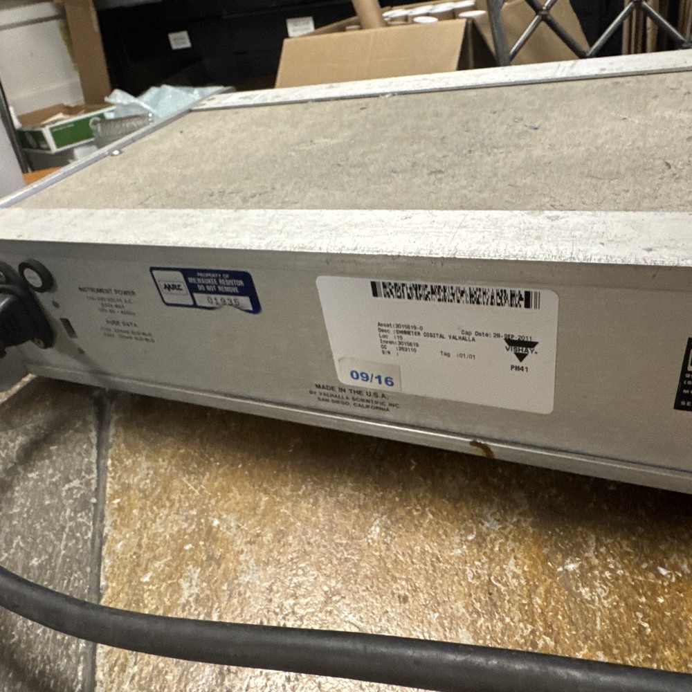 Valhalla Scientific 4014 Digital Ohmmeter 4 1/2 Digit As Is