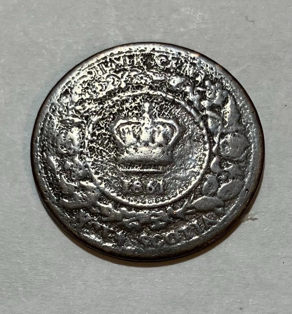 1861 Nova Scotia Half Cent