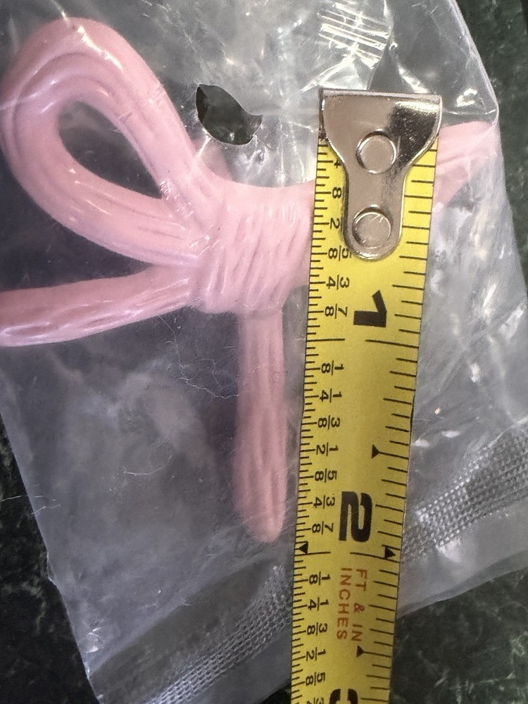 NEW Pink Bow Metal Drawer Knobs/Pulls with Screws~Package of 8 Pulls