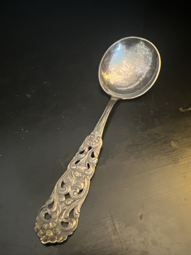 Large Swedish Spoon 830 Silver Antique Serving Hallmarked 6.5 In Long