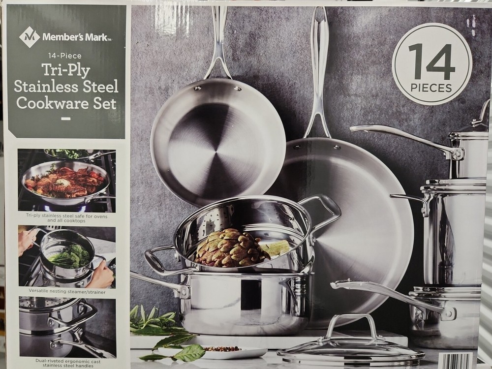 Member's Mark 14-Piece Tri-Ply Cookware Set