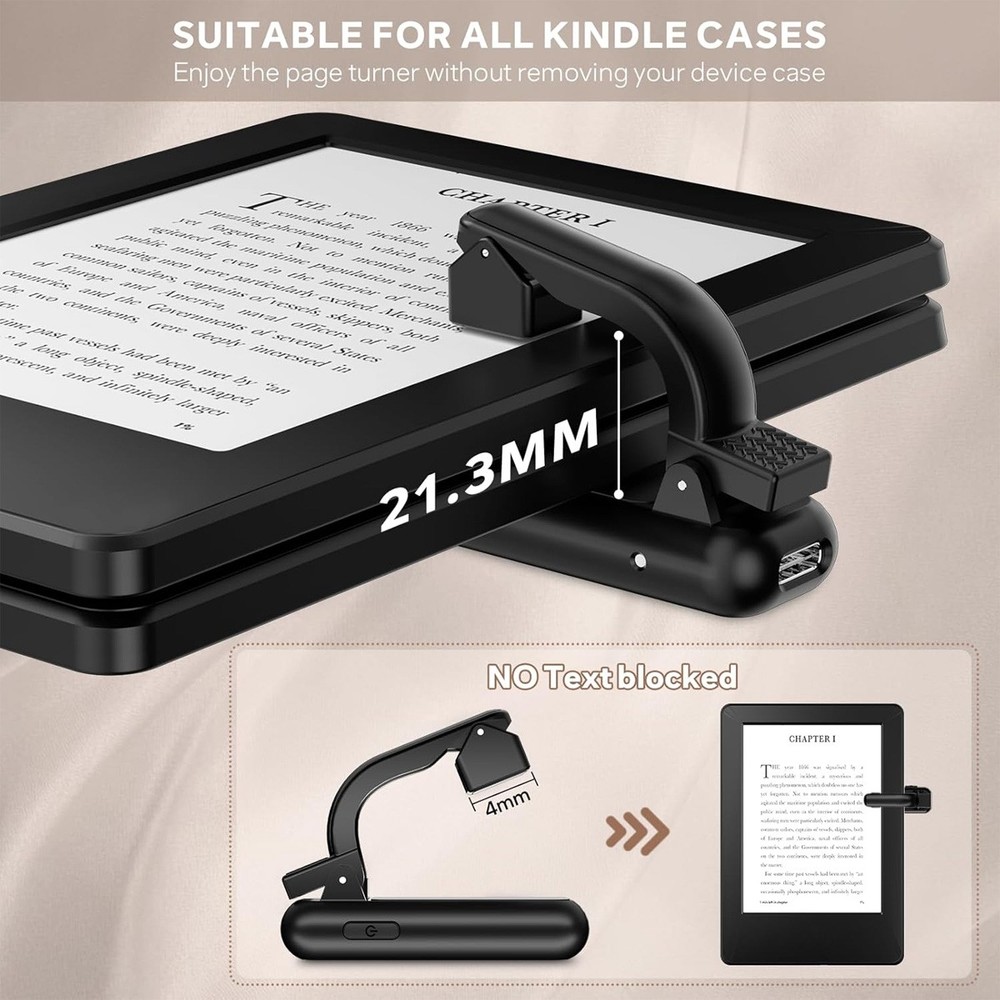 Kindle Page Turner Remote, Wireless Clicker for Tablets, eBook & Article Use