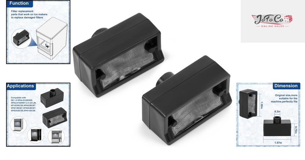 2-Pack Upgraded Filter Replacement for GE Profile Opal Ice Makers – Easy Install