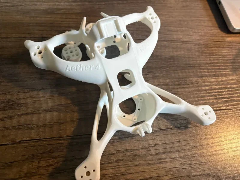 Aether 4 Drone frame with motor mount adaptors and antenna holder