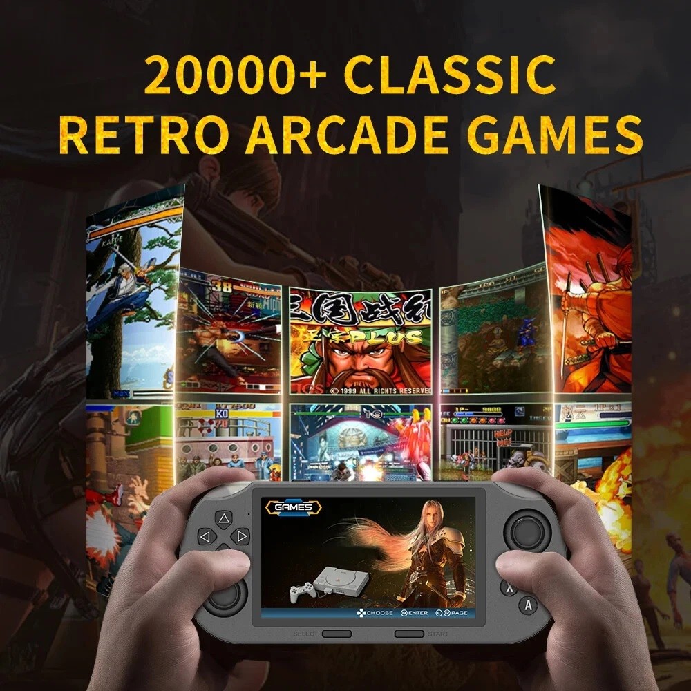 Popular Handheld Retro Gaming Console,Video Emulator Console IPS With 20000 Game