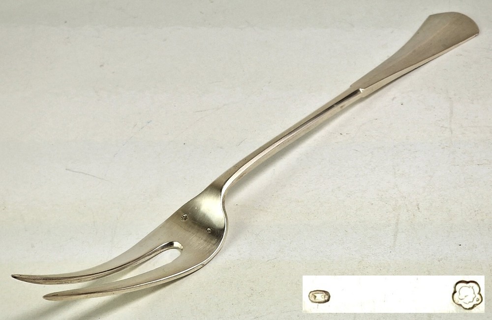 Art Nouveau Serving Fork Serving Fork Fork Silver Austria Around 1900 R79