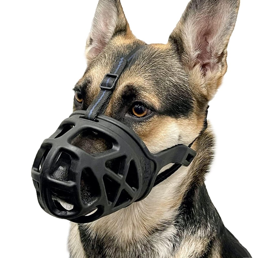 Dog Muzzle Basket Muzzle for Biting Chewing and Scavenging Humane Cage Mouth ...