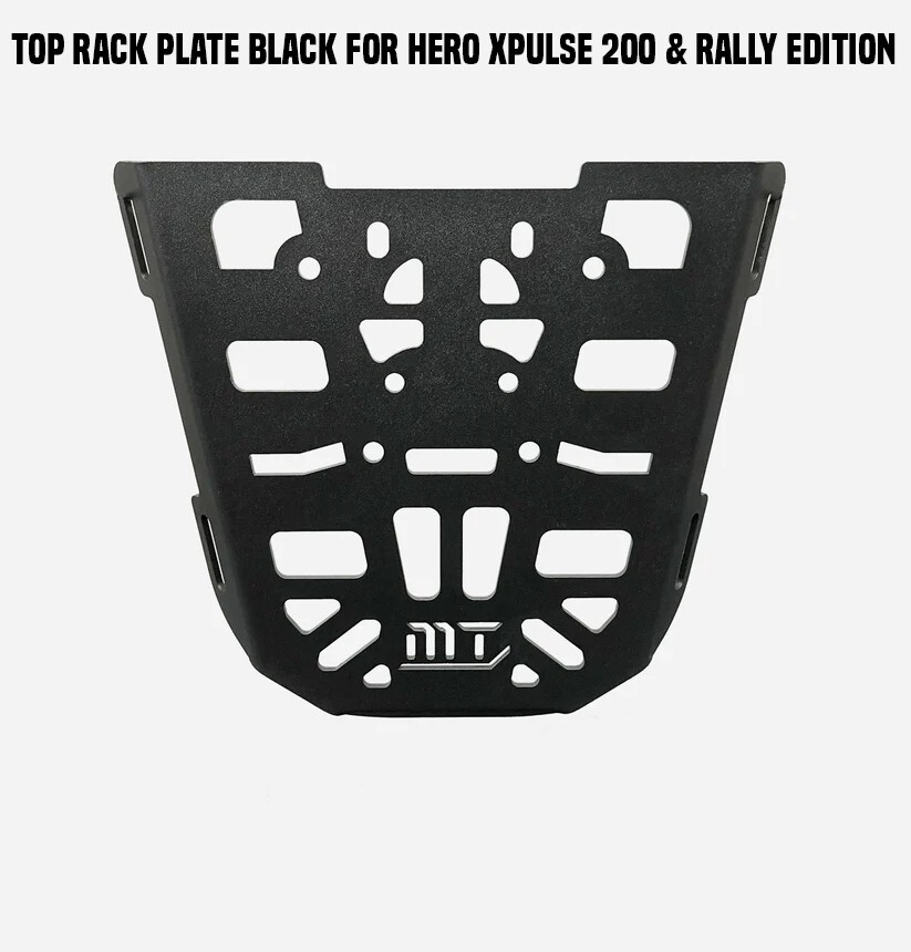 TOP RACK PLATE, BLACK FIT FOR HERO XPULSE 200 & RALLY EDITION