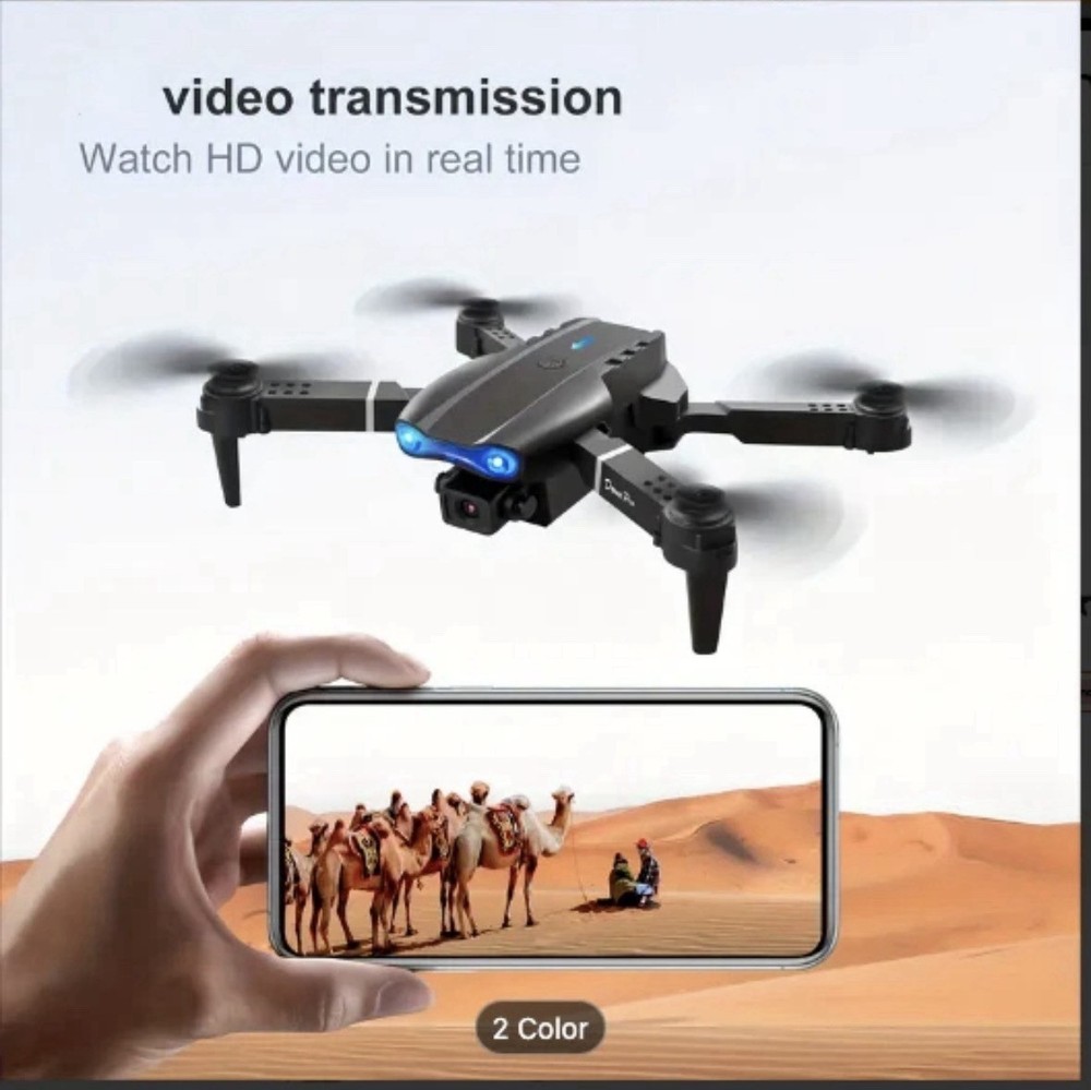 K3&E99 Pro Foldable, Dual Cameras Obstacle Avoidance Remote Control- FREE SHIP