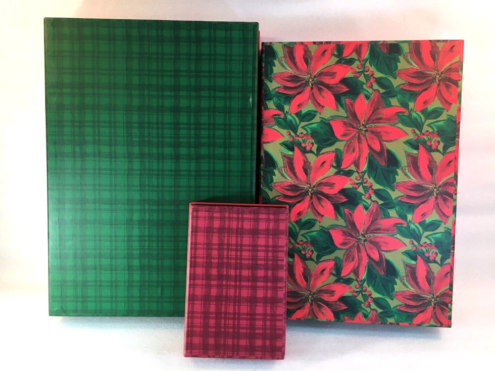 3 Christmas Nesting Gift Boxes