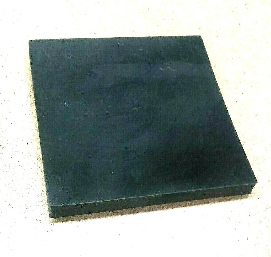 Neoprene Rubber Solid Sheet 1/2" Thk x 8" x 8" Square Pad 60 Duro Std Flex