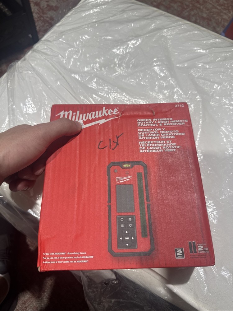 Milwaukee 3712 Green Rotary Laser Remote Control & Receiver