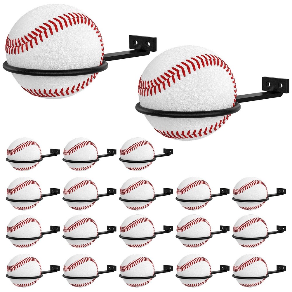 20Pack Baseball Wall Mount Bulk Baseball Softball Display Memorabilia Holders...