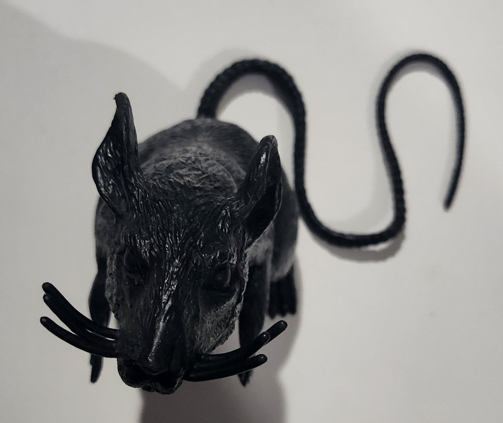 Black Standing Halloween Rat 6" Figure