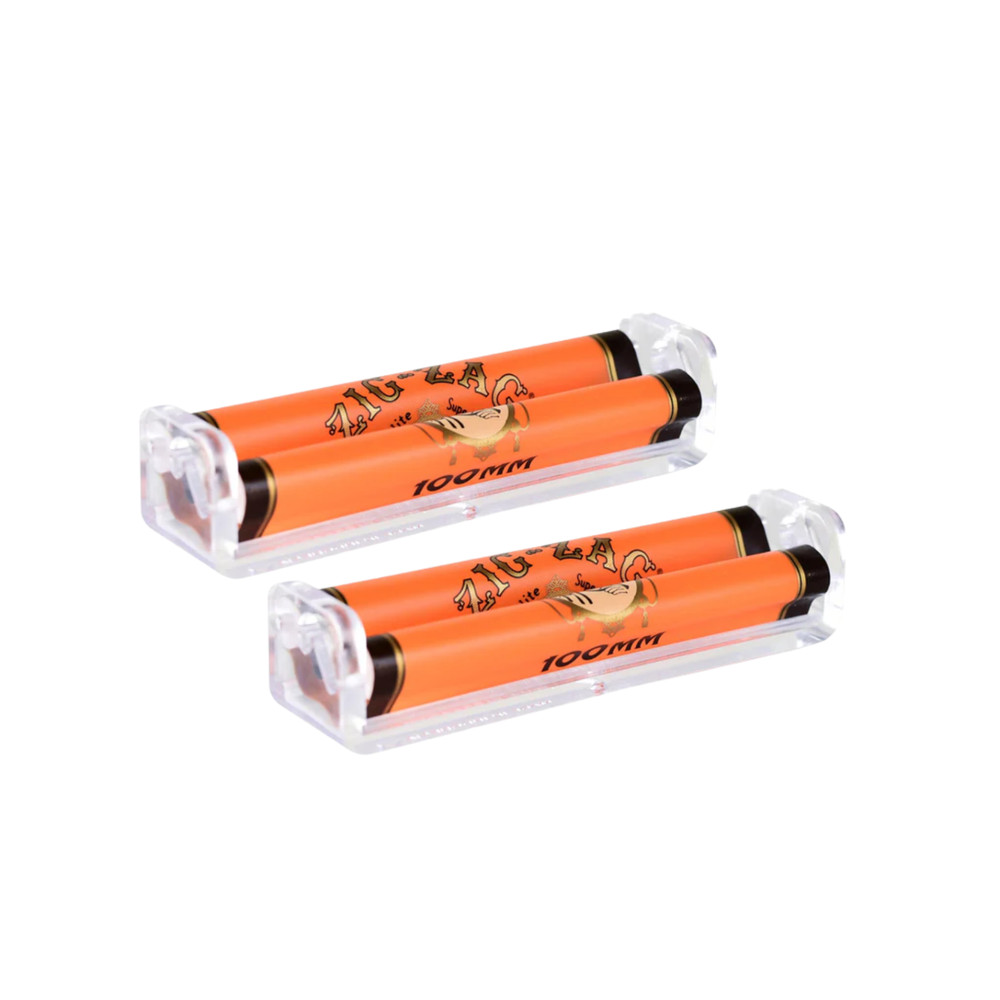 Zig-Zag 100mm Cigarette Rolling Machine | Premium Manual Roller Tool | 2 Pack