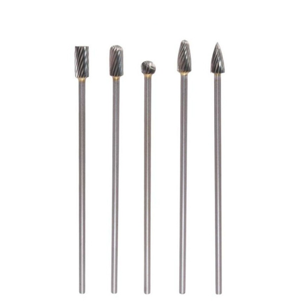 5pcs Solid Carbide Rotary Tools for Precision Work in Metal and Wood Projects