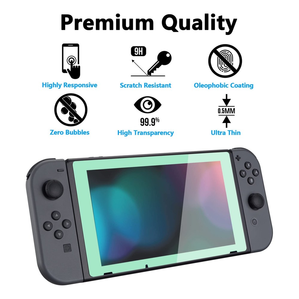 switch protective film misty green