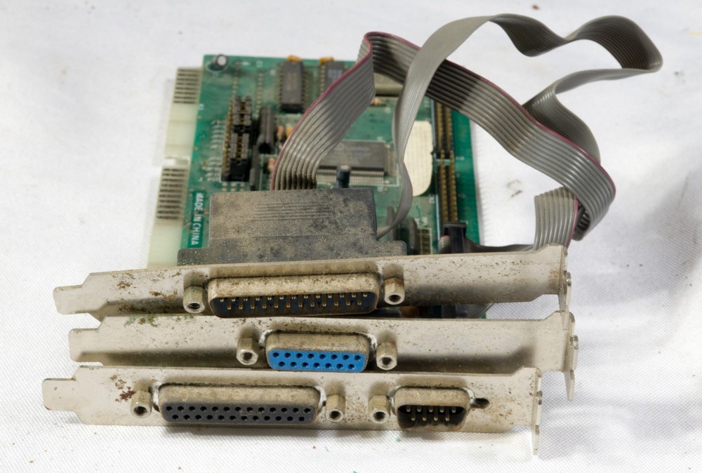 Vintage Generic IDE floppy game serial parallel adapter ISAD81