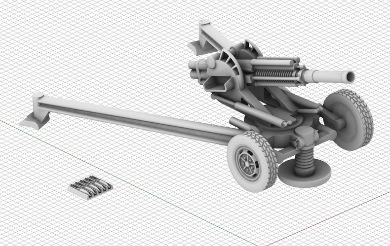 3D Printing 1/72 Russian 2B9 Rapid-Fire Mortar Unpainted