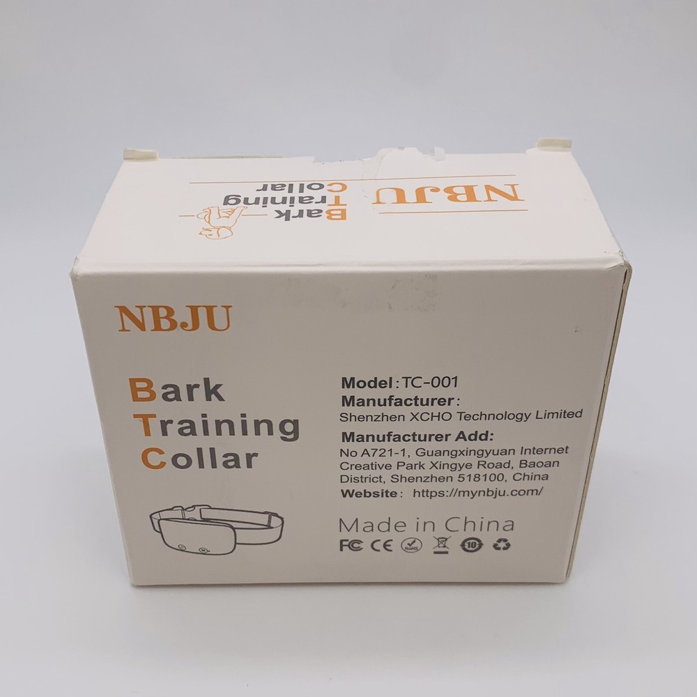 NBJU Bark Training Collar with Buckle Blue Rechargeable - Open Box