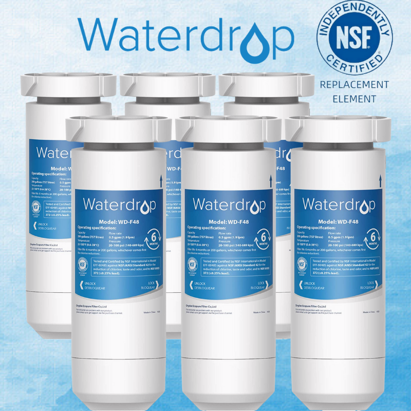 Waterdrop XWF NSF Certified Refrigerator Water Filter, Replacement for GE®