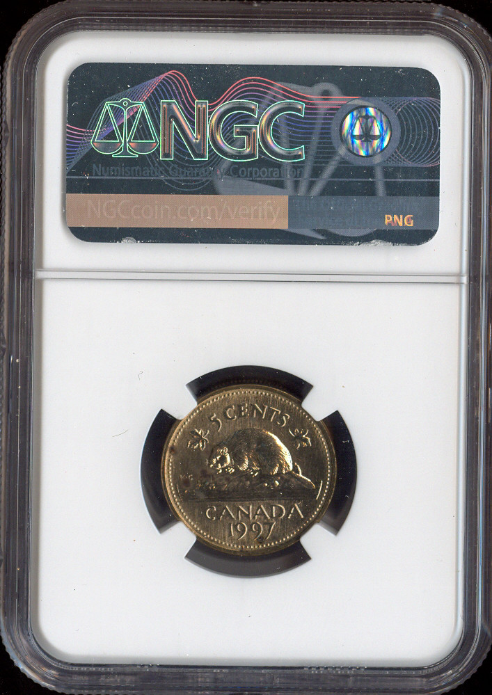 1997 Canada 5 Cents 5C NGC MS65 - Quality