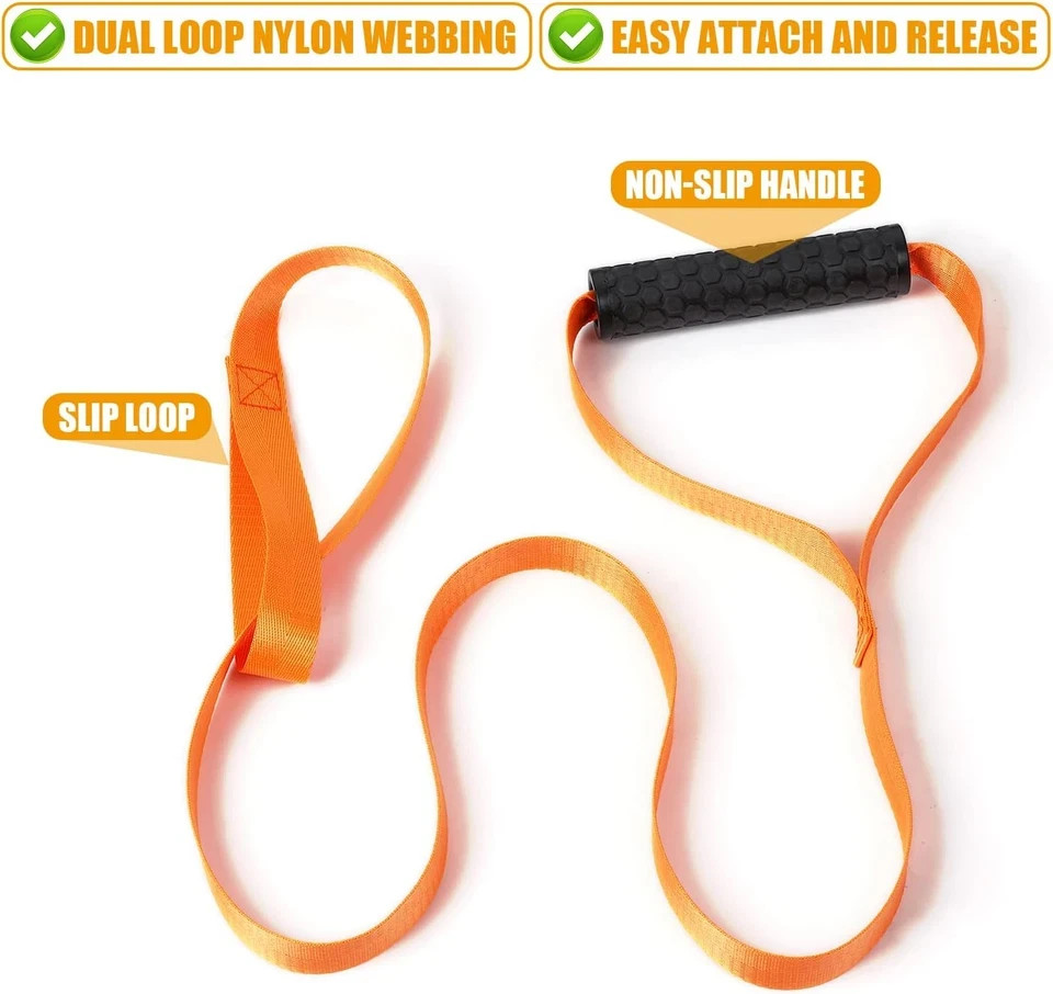 2 Pcs Deer Drag Harness Orange Puller Rope Hunting