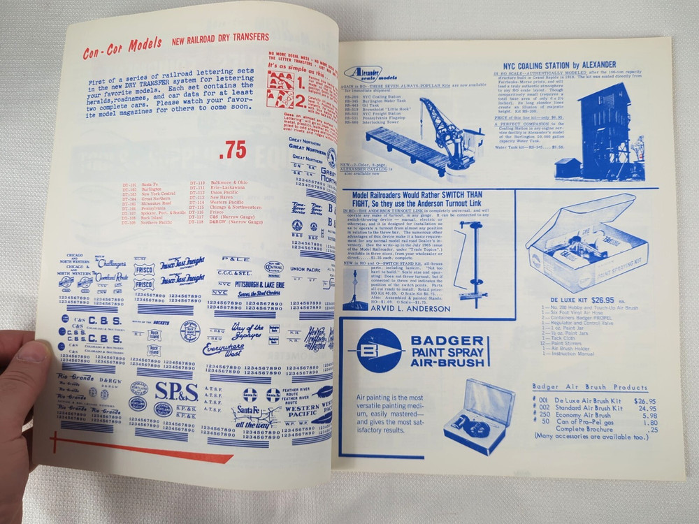 1966-67 Con-Cor Models Components for Scale Railroads Catalog (PX)