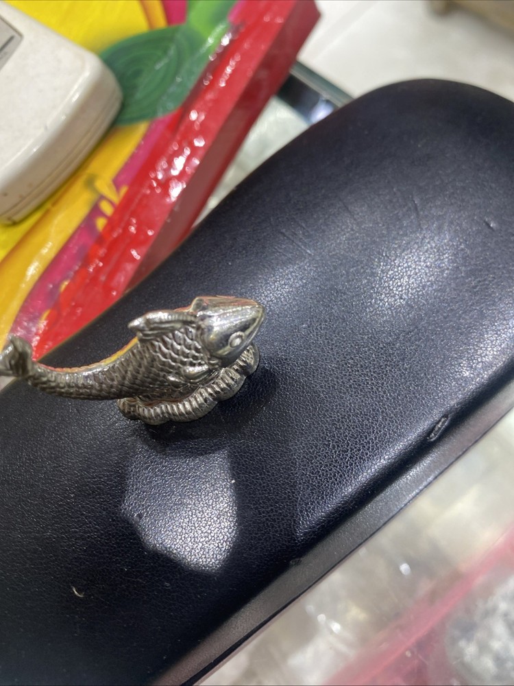 75% Purity Solid Silver Fish 8 Gram Display Minituares New In 📦