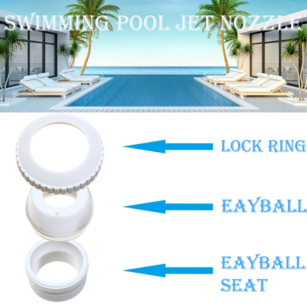 Swimming Pool Massage Nozzle Return Jet Fitting Adjustable Rotatable Jet Eyeball