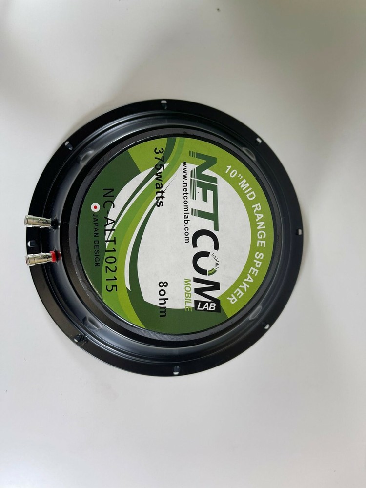 NETCOMLAB 10'' 375W RMS 8 OHM SEALED BACK MID-RANGE PROFESSIONAL SPEAKER