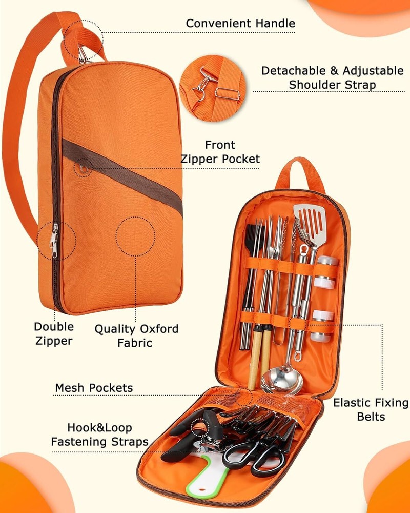 Camping Cooking Set - 33pcs/45pcs Camping Cooking Set