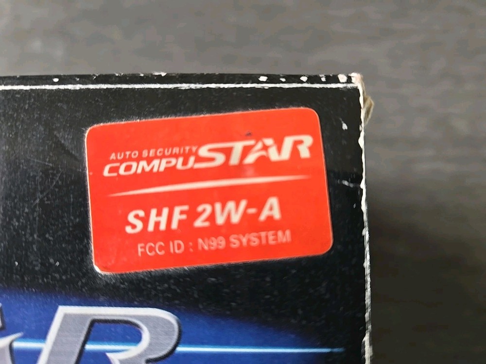 FIRSTECH COMPUSTAR SHF 2W-A REMOTE START/ALARM FUNC ALL THAT'S SHOWN, UNTESTED