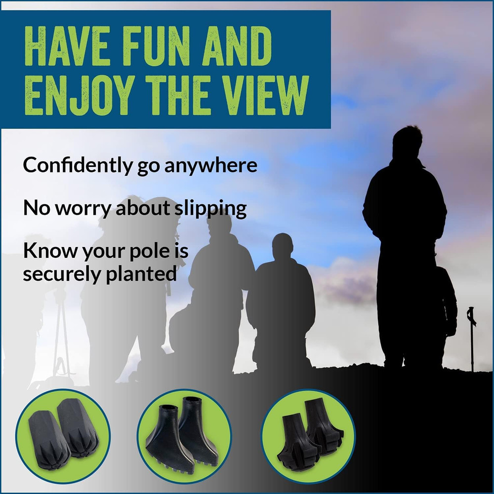 4 Pack of Extra Durable Rubber Replacement Tips (Replacement Feet/Paws/Ferrules/