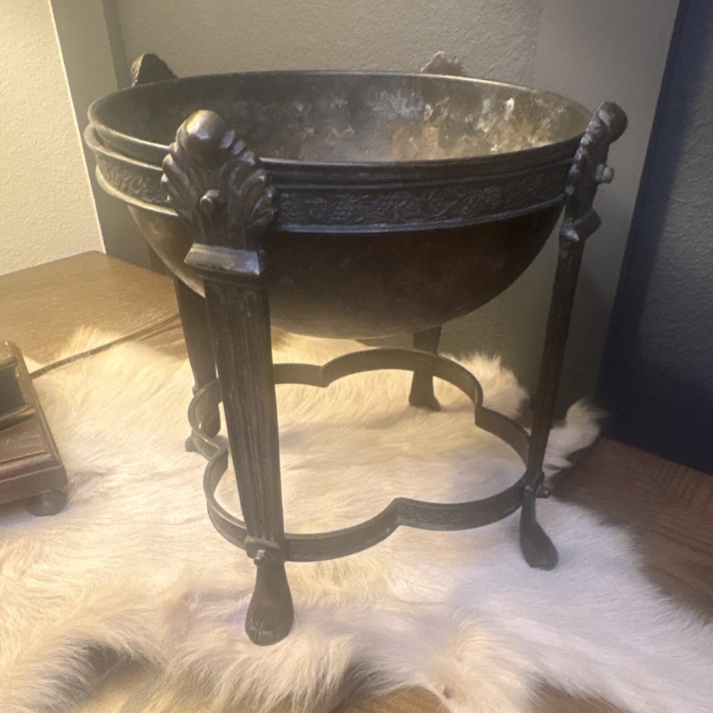 Maitland Smith Ltd. India Made Patinated Copper Compote Bowls
