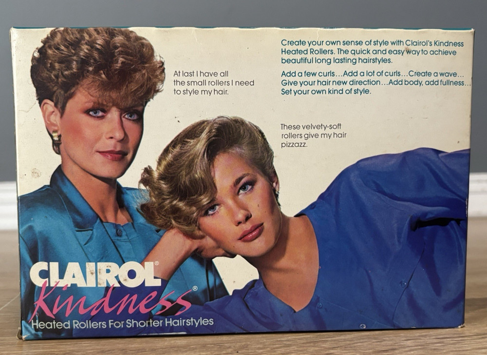 Clairol Kindness Heated Rollers FT-19 Tested & Working 1985 with Clips