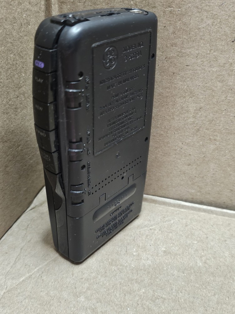 GE 3-5379A Handheld 2 Speed Microcassette Recorder Tested