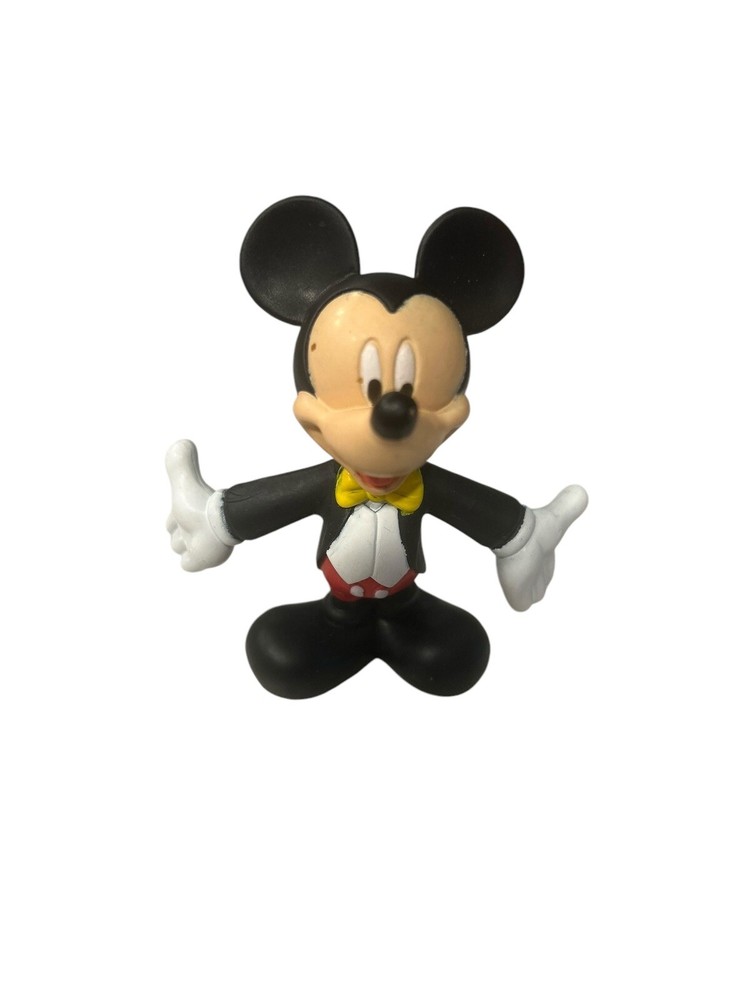 Disney Mickey Mouse Hard Plastic  Figurine/CAKE TOPPER 3.5”